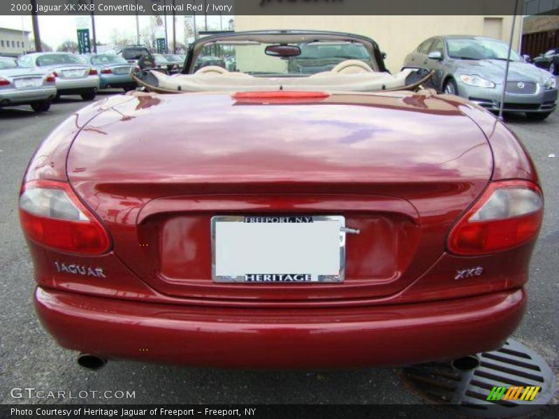 Carnival Red / Ivory 2000 Jaguar XK XK8 Convertible