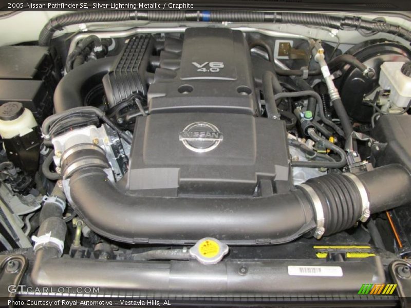 Silver Lightning Metallic / Graphite 2005 Nissan Pathfinder SE