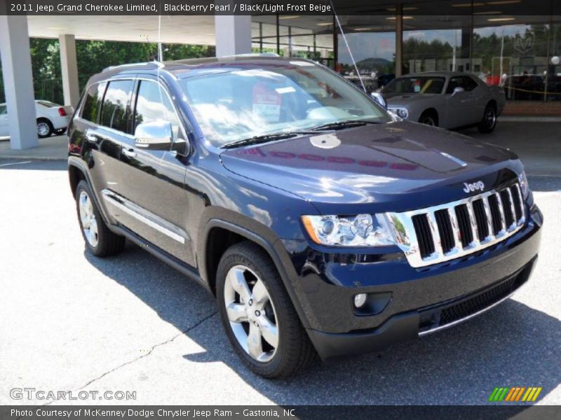Blackberry Pearl / Black/Light Frost Beige 2011 Jeep Grand Cherokee Limited
