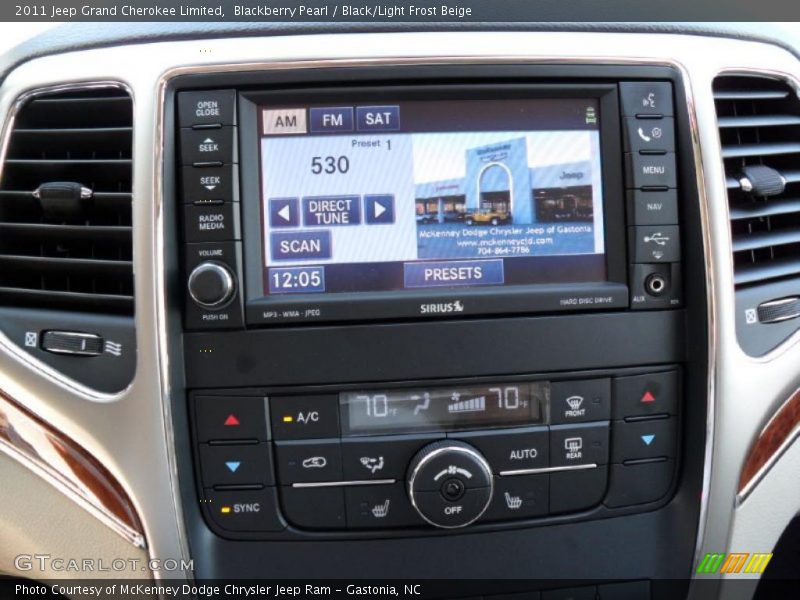 Blackberry Pearl / Black/Light Frost Beige 2011 Jeep Grand Cherokee Limited