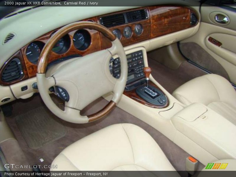 Carnival Red / Ivory 2000 Jaguar XK XK8 Convertible