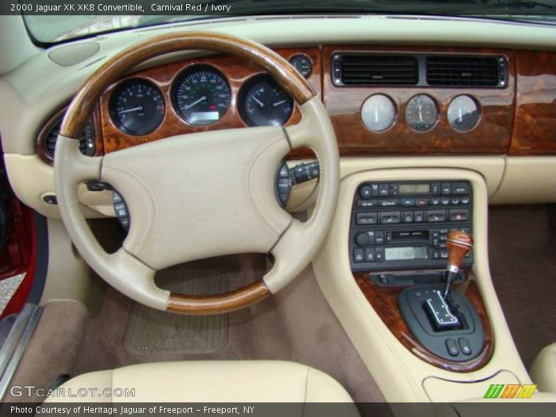 Carnival Red / Ivory 2000 Jaguar XK XK8 Convertible