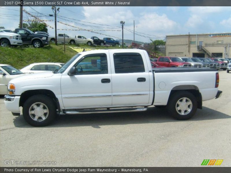 Summit White / Neutral 2007 GMC Sierra 1500 Classic SLT Crew Cab 4x4