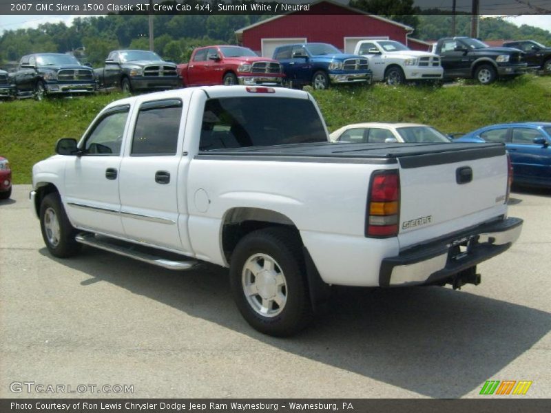 Summit White / Neutral 2007 GMC Sierra 1500 Classic SLT Crew Cab 4x4