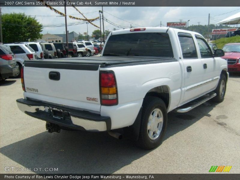 Summit White / Neutral 2007 GMC Sierra 1500 Classic SLT Crew Cab 4x4
