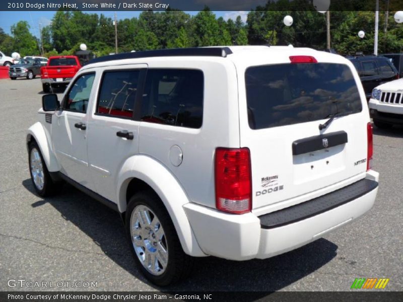 Stone White / Dark Slate Gray 2010 Dodge Nitro Heat