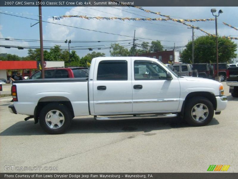 Summit White / Neutral 2007 GMC Sierra 1500 Classic SLT Crew Cab 4x4