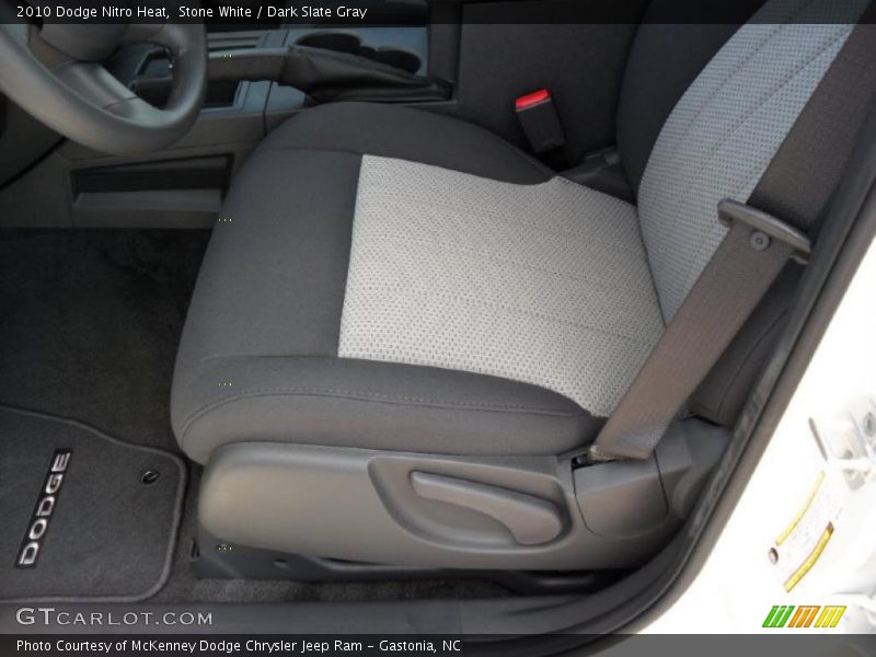Stone White / Dark Slate Gray 2010 Dodge Nitro Heat