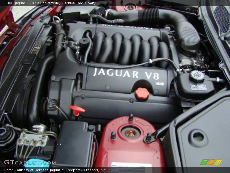 Carnival Red / Ivory 2000 Jaguar XK XK8 Convertible