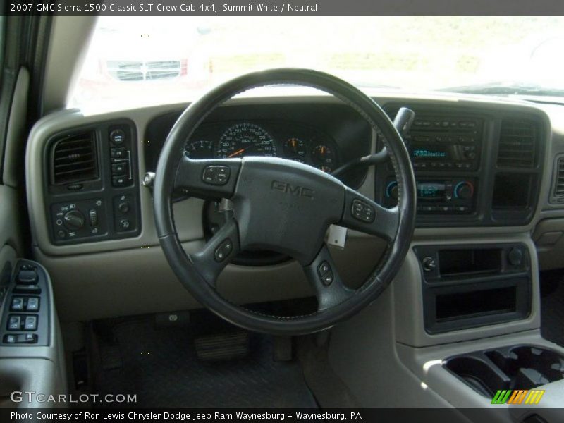 Summit White / Neutral 2007 GMC Sierra 1500 Classic SLT Crew Cab 4x4