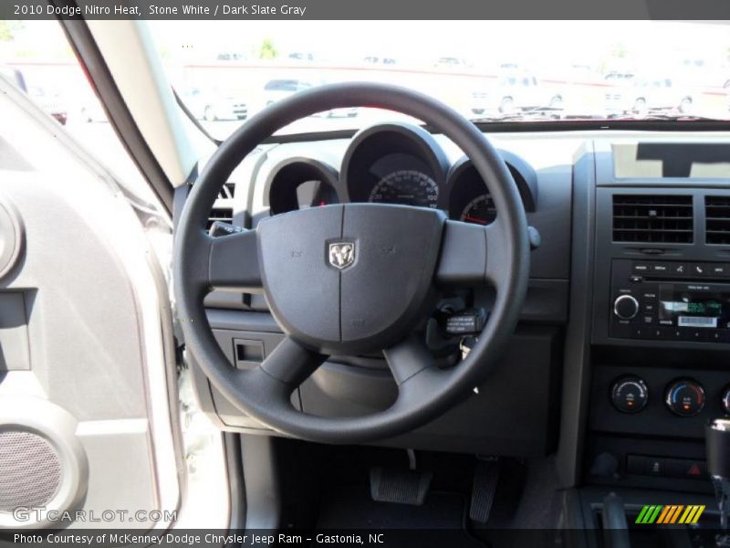 Stone White / Dark Slate Gray 2010 Dodge Nitro Heat