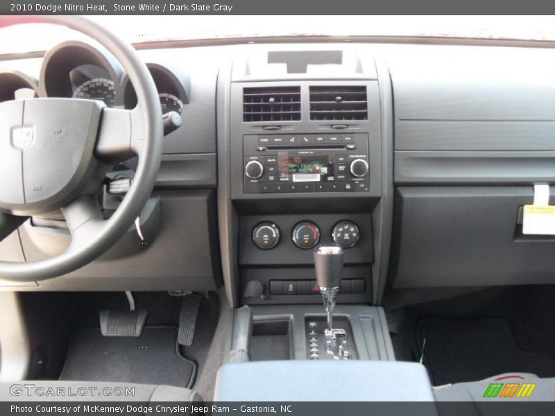 Stone White / Dark Slate Gray 2010 Dodge Nitro Heat