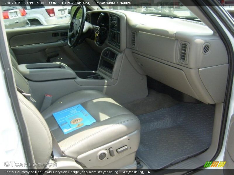 Summit White / Neutral 2007 GMC Sierra 1500 Classic SLT Crew Cab 4x4