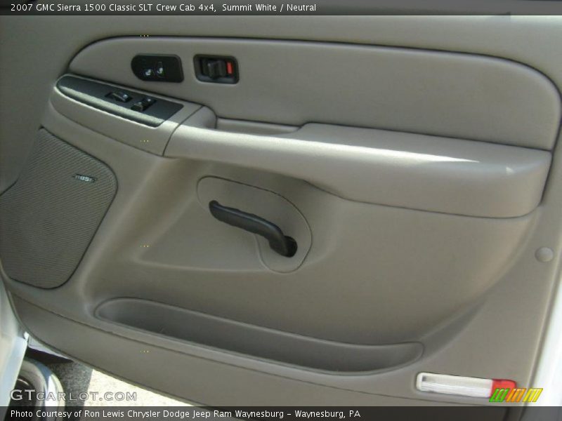 Summit White / Neutral 2007 GMC Sierra 1500 Classic SLT Crew Cab 4x4