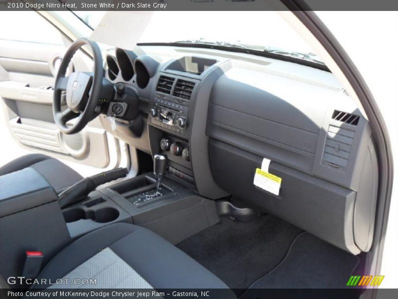 Stone White / Dark Slate Gray 2010 Dodge Nitro Heat