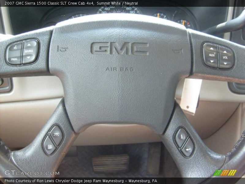 Summit White / Neutral 2007 GMC Sierra 1500 Classic SLT Crew Cab 4x4