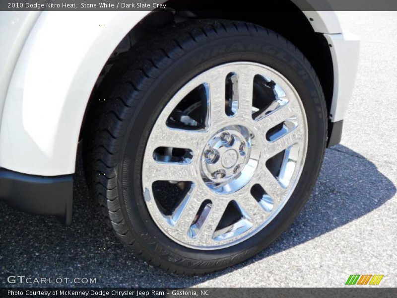 Stone White / Dark Slate Gray 2010 Dodge Nitro Heat