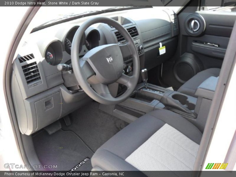 Stone White / Dark Slate Gray 2010 Dodge Nitro Heat