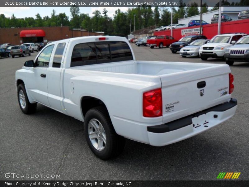 Stone White / Dark Slate Gray/Medium Slate Gray 2010 Dodge Dakota Big Horn Extended Cab