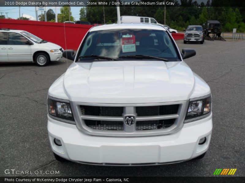 Stone White / Dark Slate Gray/Medium Slate Gray 2010 Dodge Dakota Big Horn Extended Cab