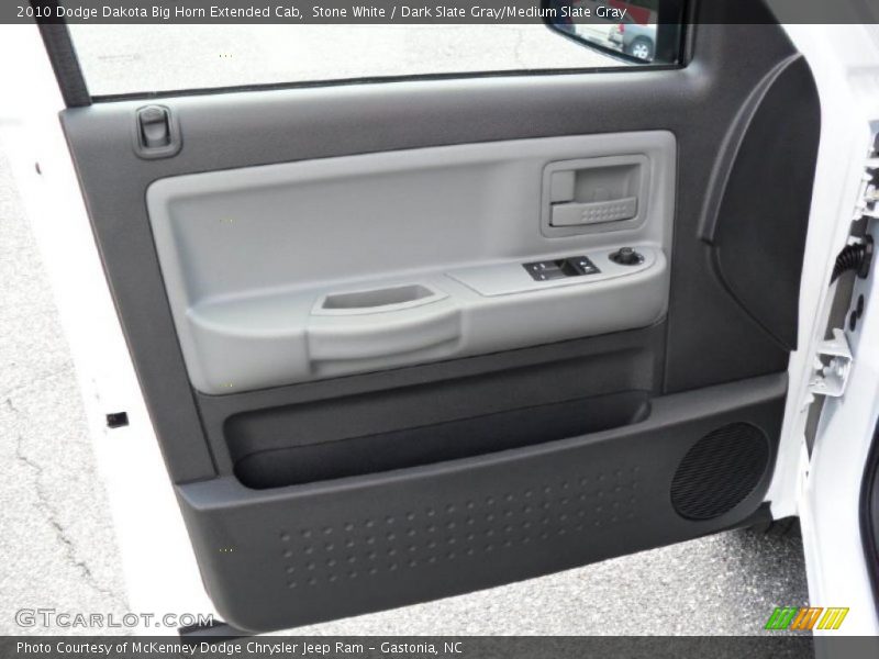 Stone White / Dark Slate Gray/Medium Slate Gray 2010 Dodge Dakota Big Horn Extended Cab