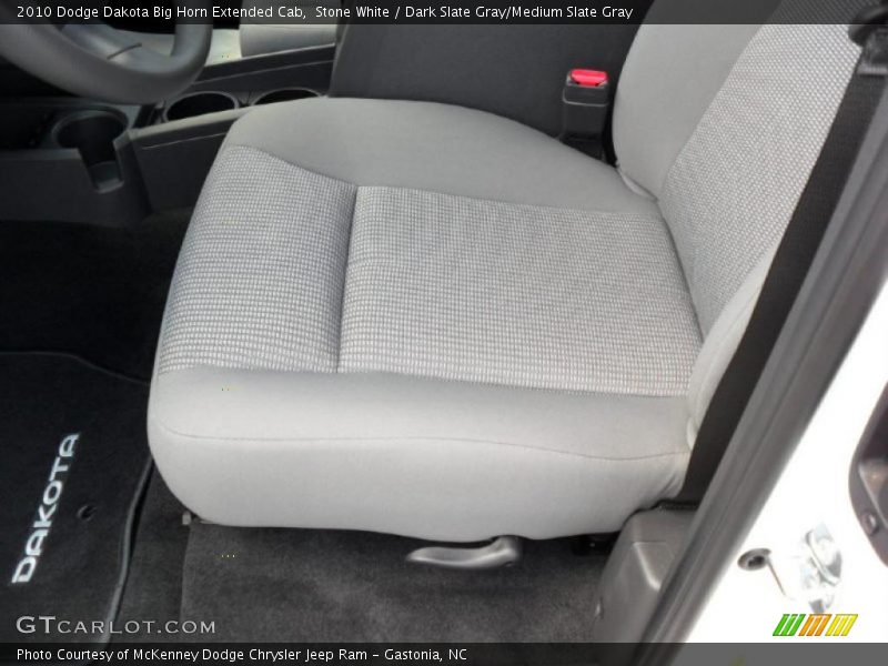 Stone White / Dark Slate Gray/Medium Slate Gray 2010 Dodge Dakota Big Horn Extended Cab