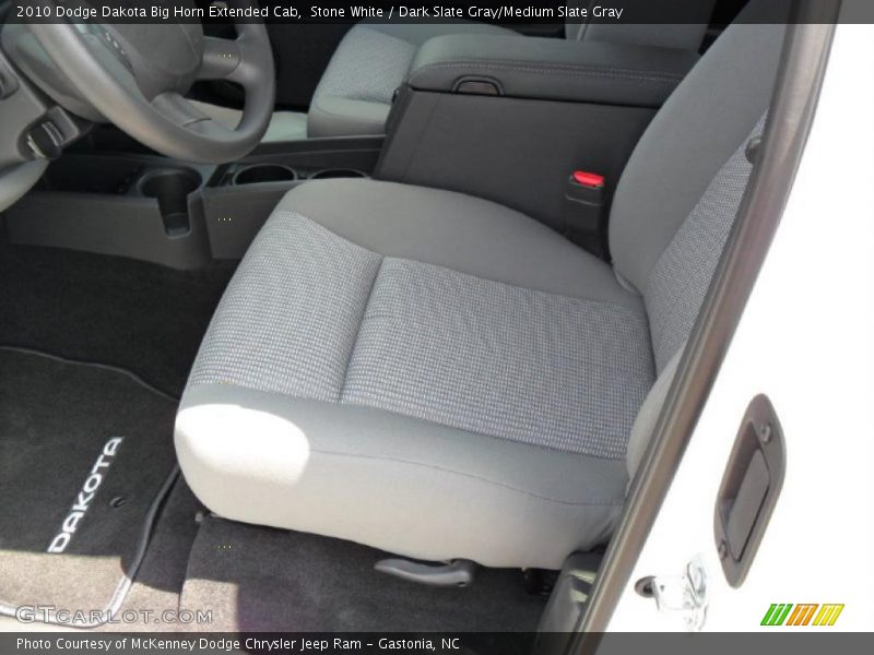 Stone White / Dark Slate Gray/Medium Slate Gray 2010 Dodge Dakota Big Horn Extended Cab