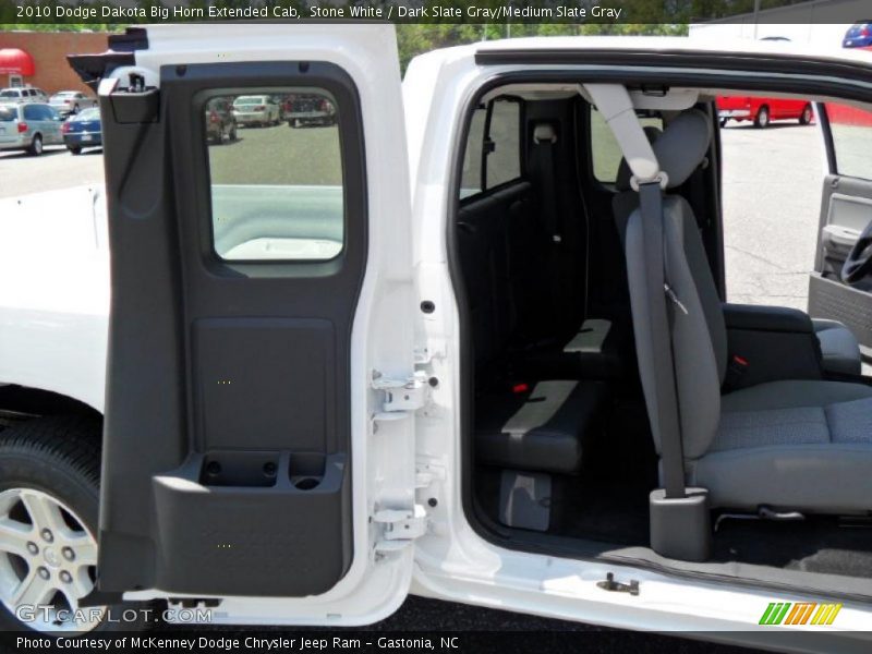 Stone White / Dark Slate Gray/Medium Slate Gray 2010 Dodge Dakota Big Horn Extended Cab