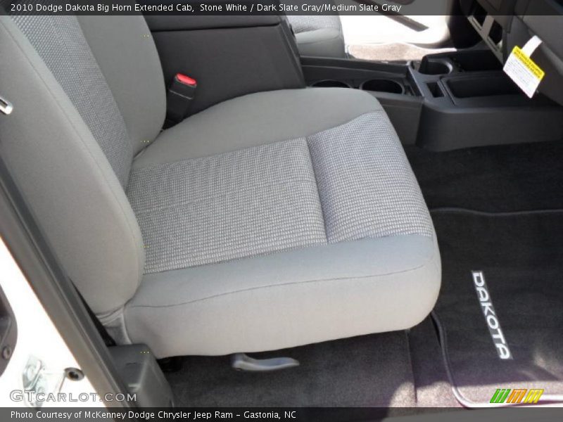 Stone White / Dark Slate Gray/Medium Slate Gray 2010 Dodge Dakota Big Horn Extended Cab
