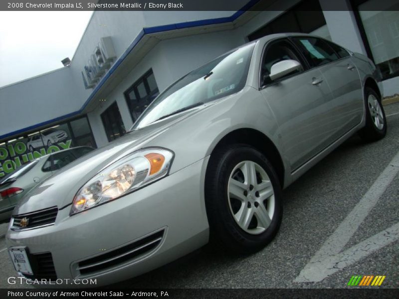 Silverstone Metallic / Ebony Black 2008 Chevrolet Impala LS