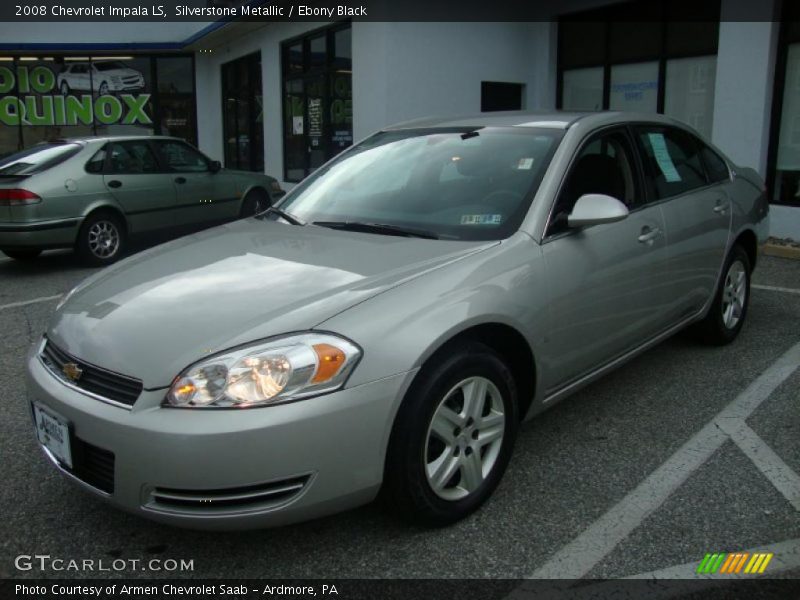 Silverstone Metallic / Ebony Black 2008 Chevrolet Impala LS