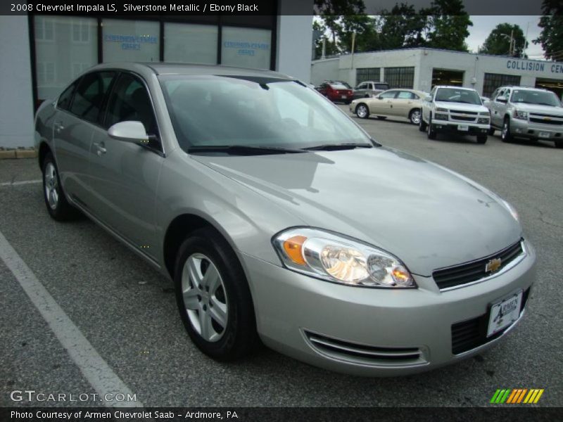 Silverstone Metallic / Ebony Black 2008 Chevrolet Impala LS