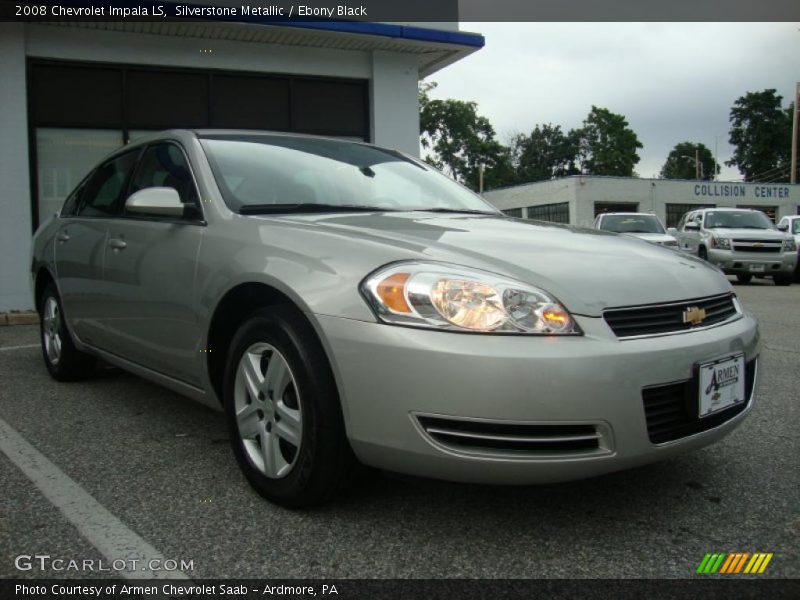 Silverstone Metallic / Ebony Black 2008 Chevrolet Impala LS