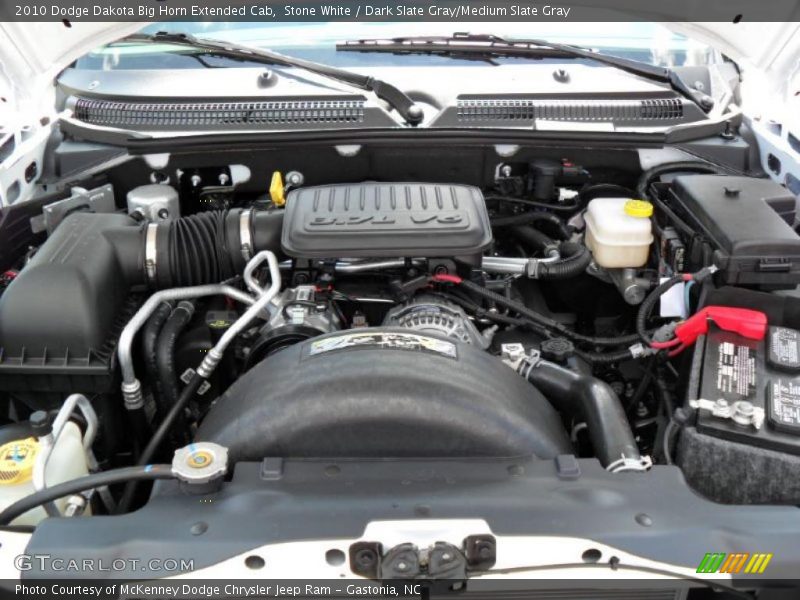 Stone White / Dark Slate Gray/Medium Slate Gray 2010 Dodge Dakota Big Horn Extended Cab