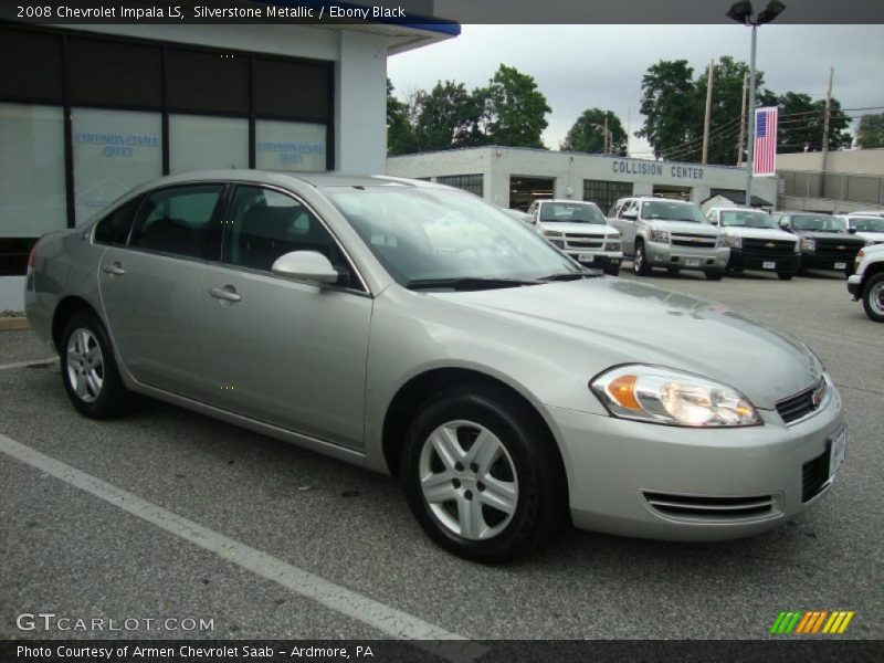 Silverstone Metallic / Ebony Black 2008 Chevrolet Impala LS