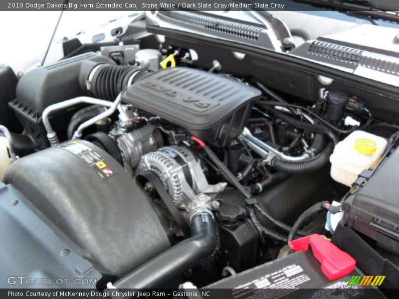 Stone White / Dark Slate Gray/Medium Slate Gray 2010 Dodge Dakota Big Horn Extended Cab