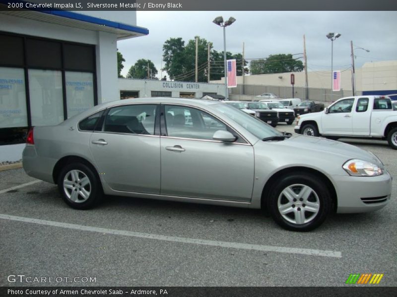 Silverstone Metallic / Ebony Black 2008 Chevrolet Impala LS