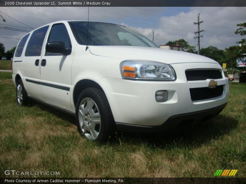 Summit White / Medium Gray 2008 Chevrolet Uplander LS