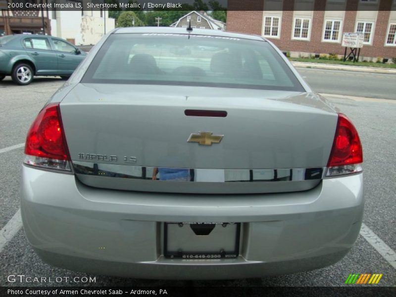 Silverstone Metallic / Ebony Black 2008 Chevrolet Impala LS