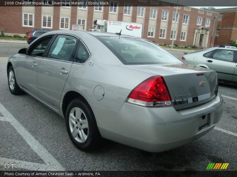 Silverstone Metallic / Ebony Black 2008 Chevrolet Impala LS