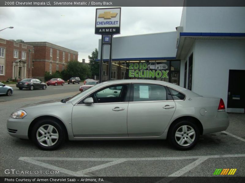 Silverstone Metallic / Ebony Black 2008 Chevrolet Impala LS