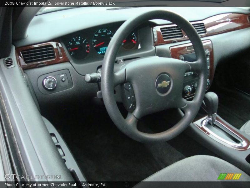Silverstone Metallic / Ebony Black 2008 Chevrolet Impala LS