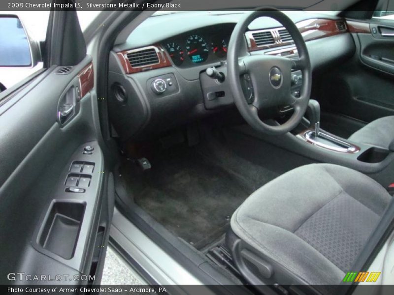 Silverstone Metallic / Ebony Black 2008 Chevrolet Impala LS