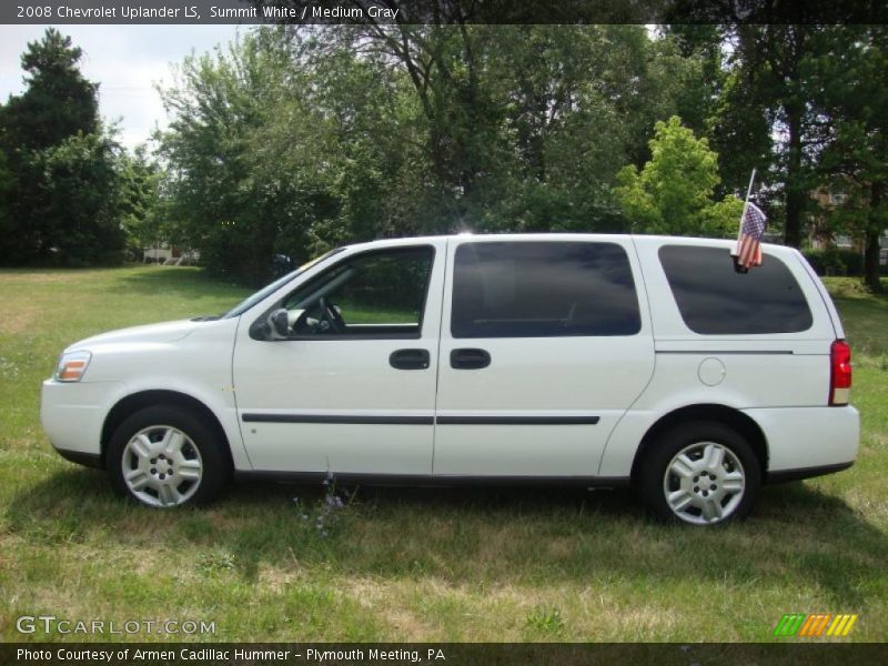 Summit White / Medium Gray 2008 Chevrolet Uplander LS