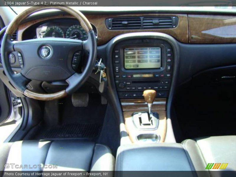 Platinum Metallic / Charcoal 2004 Jaguar S-Type 4.2