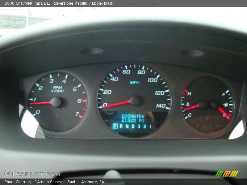 Silverstone Metallic / Ebony Black 2008 Chevrolet Impala LS