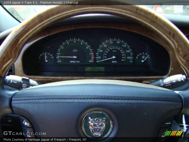 Platinum Metallic / Charcoal 2004 Jaguar S-Type 4.2