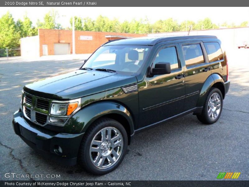 Natural Green Pearl / Khaki 2010 Dodge Nitro SE