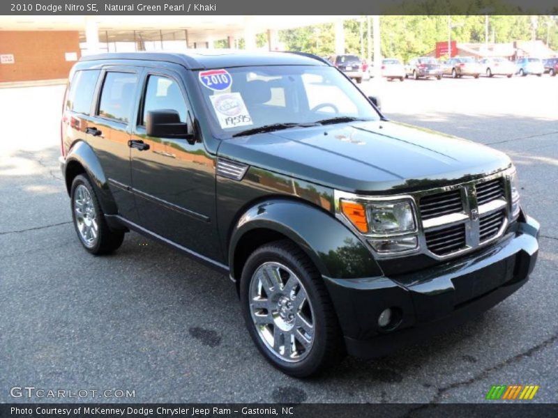 Natural Green Pearl / Khaki 2010 Dodge Nitro SE