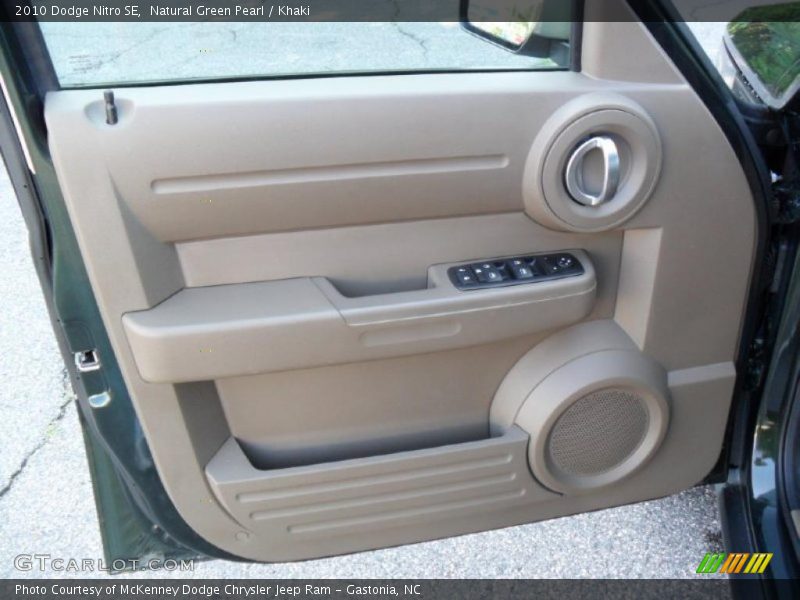 Natural Green Pearl / Khaki 2010 Dodge Nitro SE